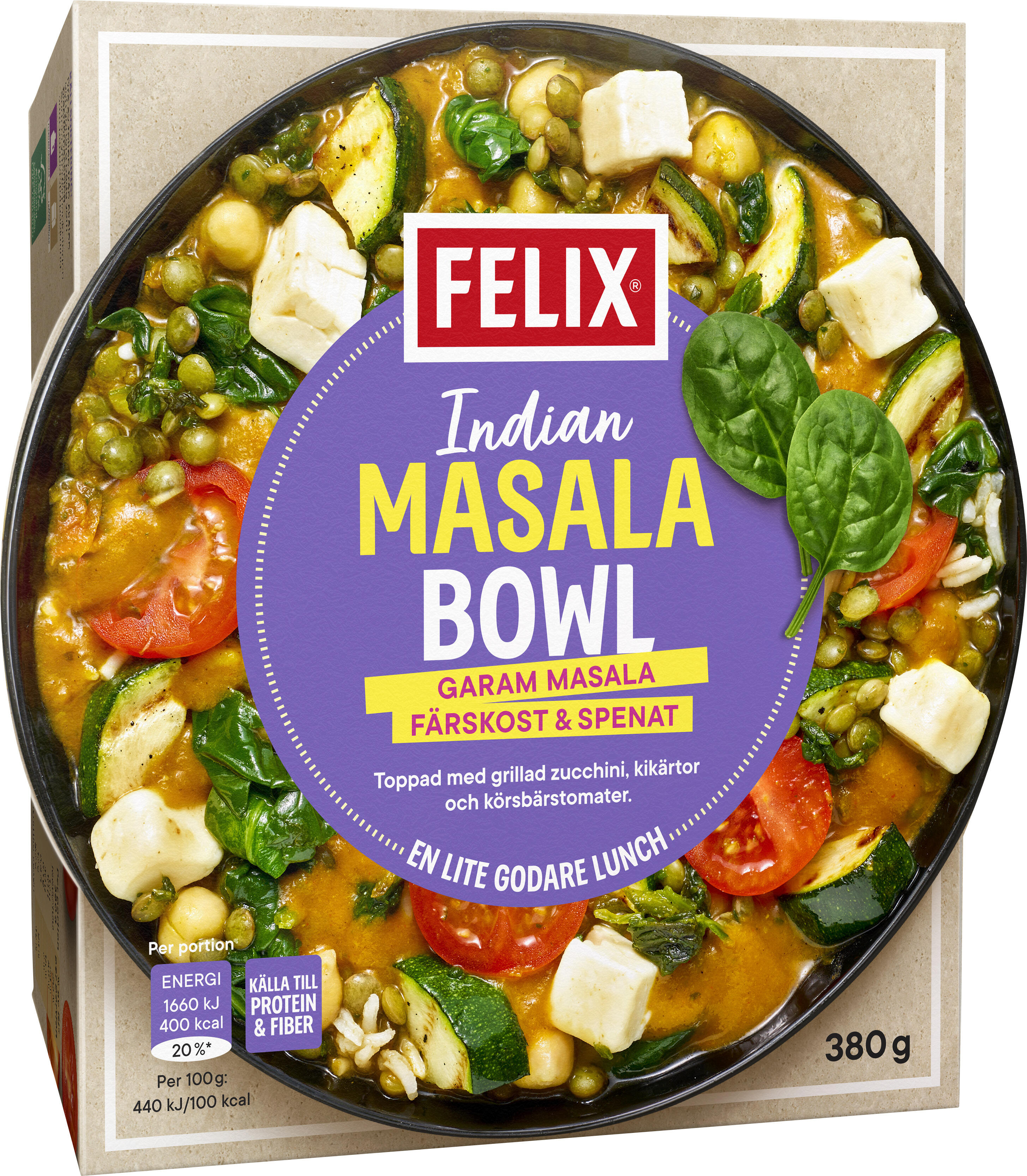 Palak Bowl Indisk