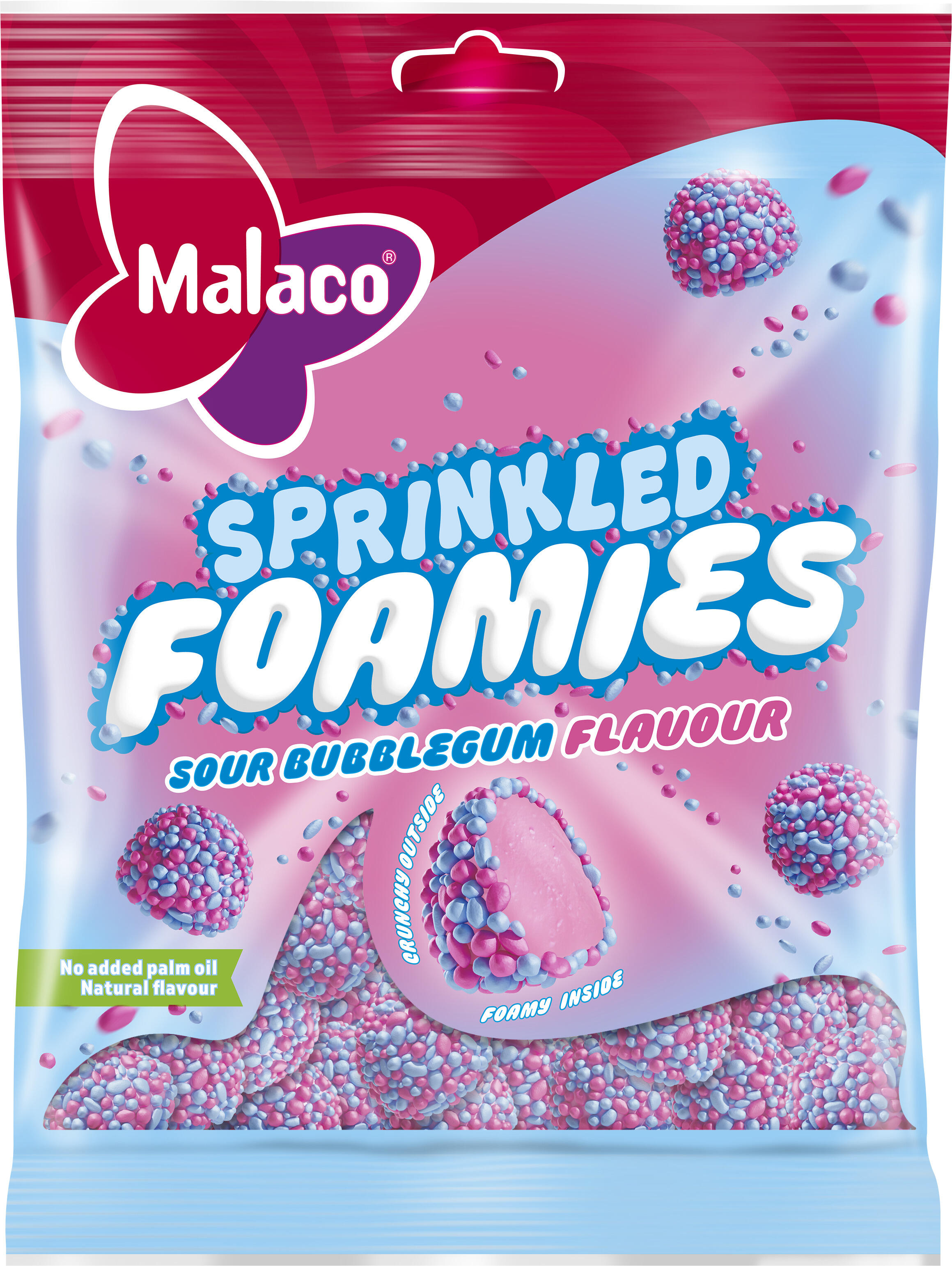 Sour Bubblegum Sprinkled Foamies
