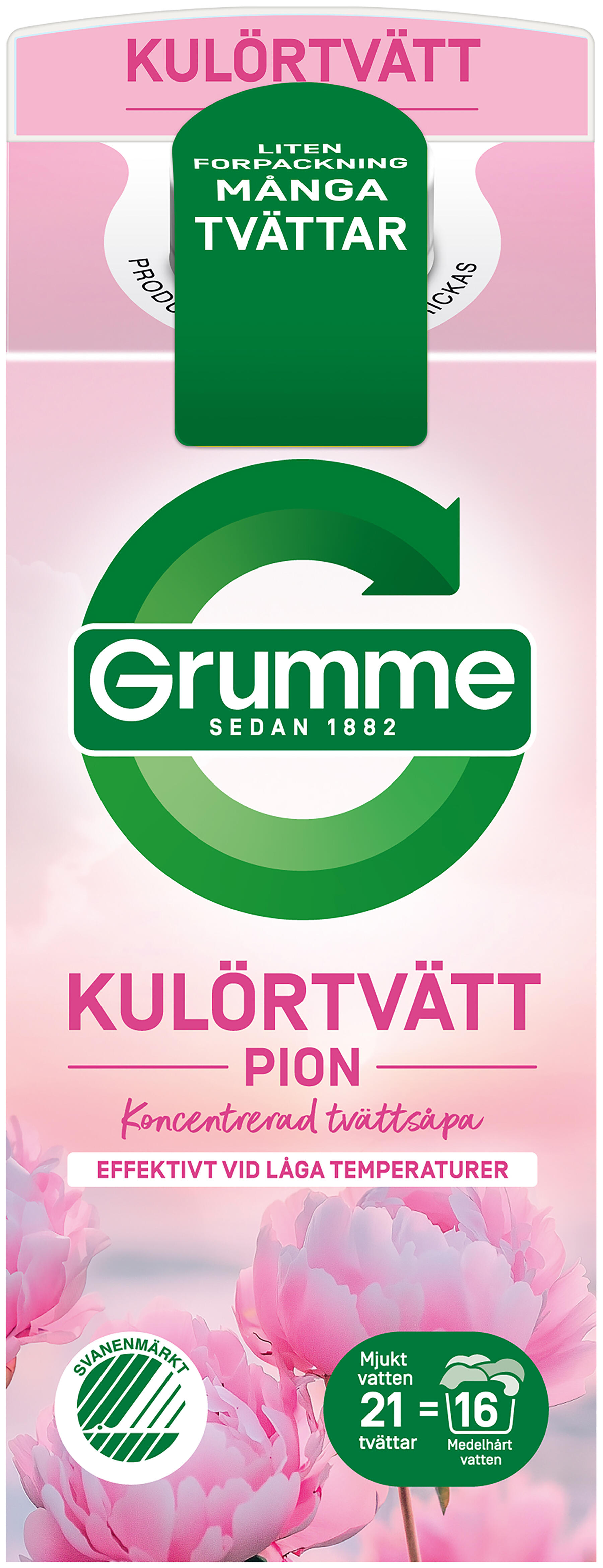 Kulörtvätt Pion