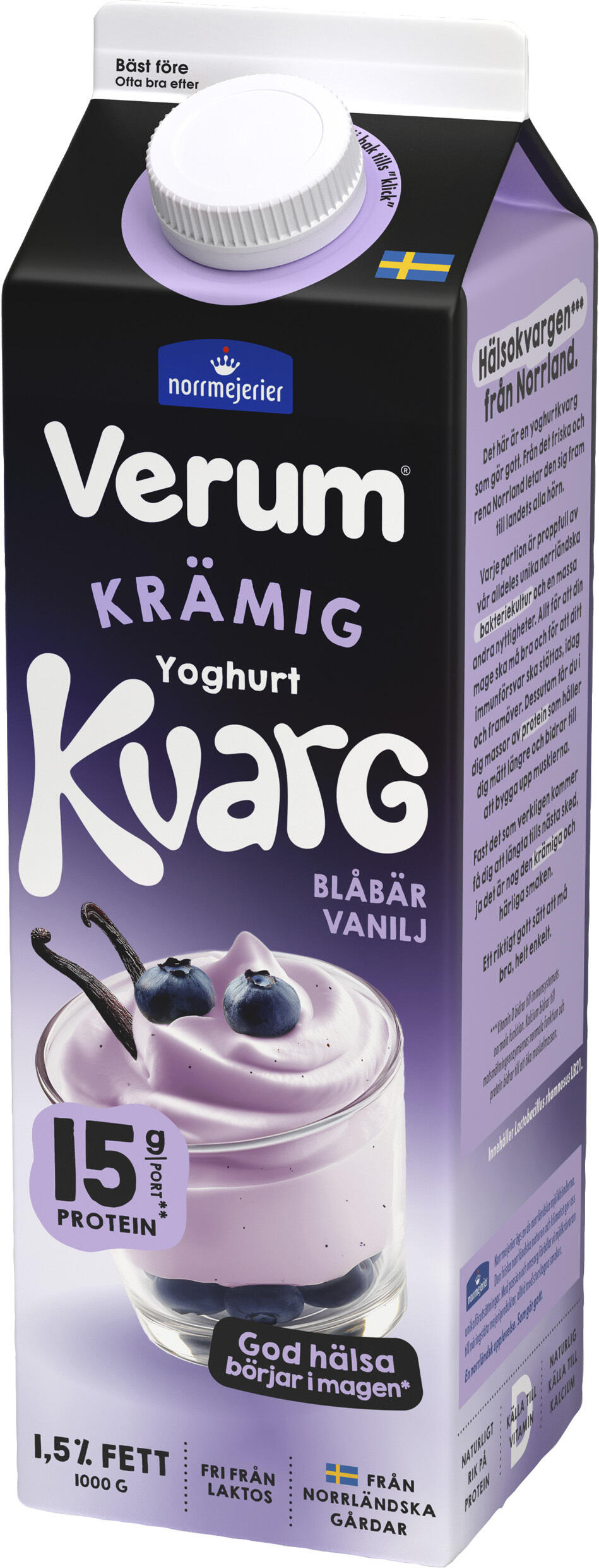 Blåbär Vanilj Yoghurtkvarg