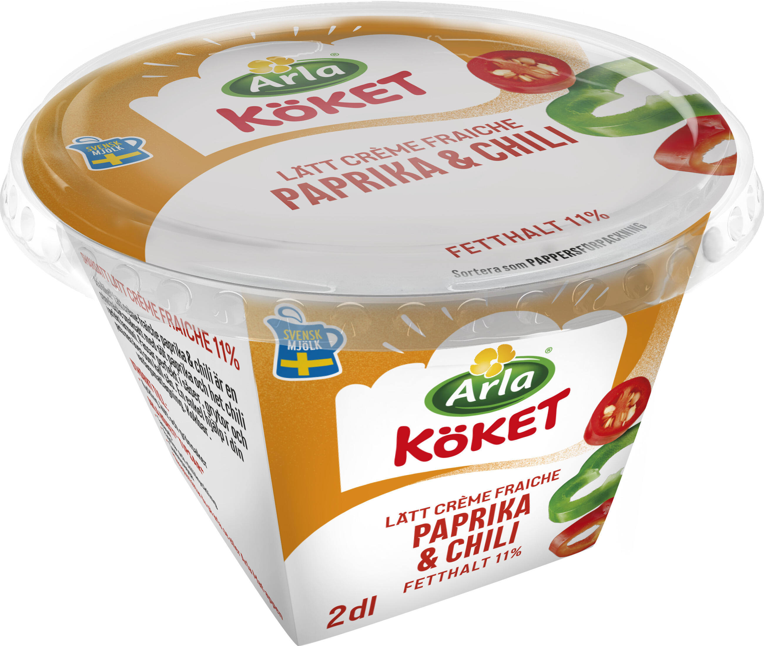 Paprika Chili Lätt Crème Fraiche