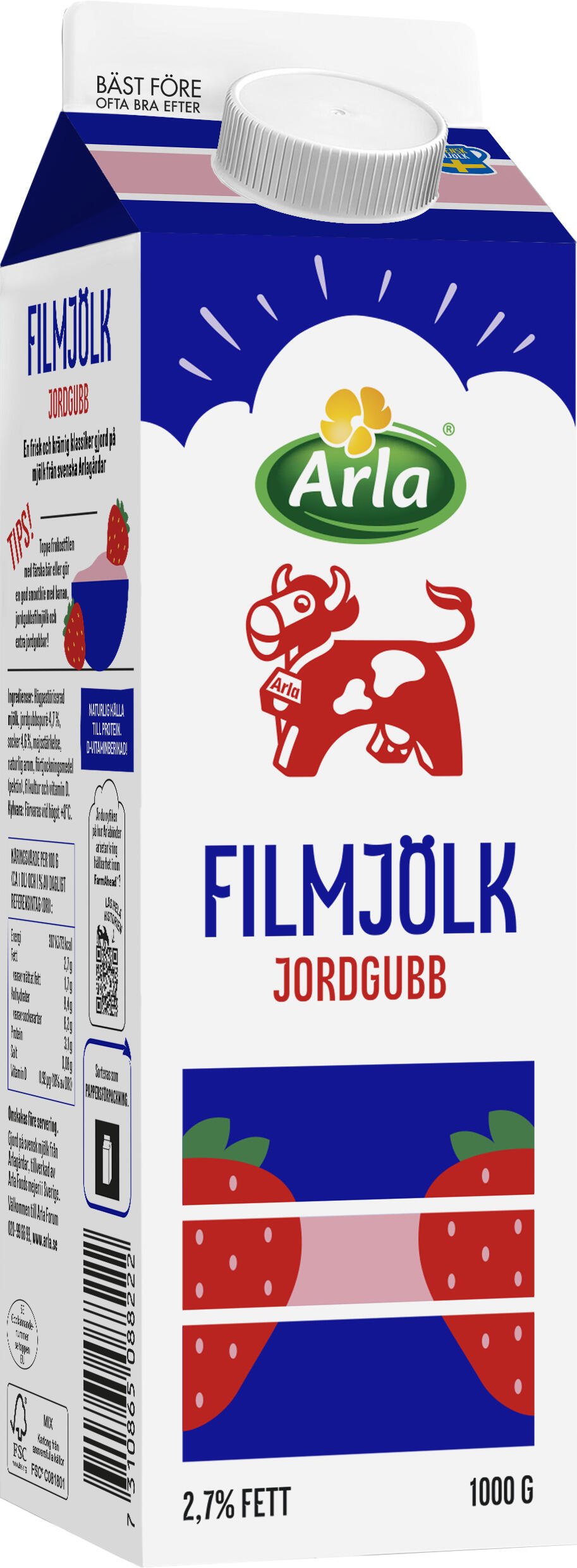 Jordgubb Filmjölk