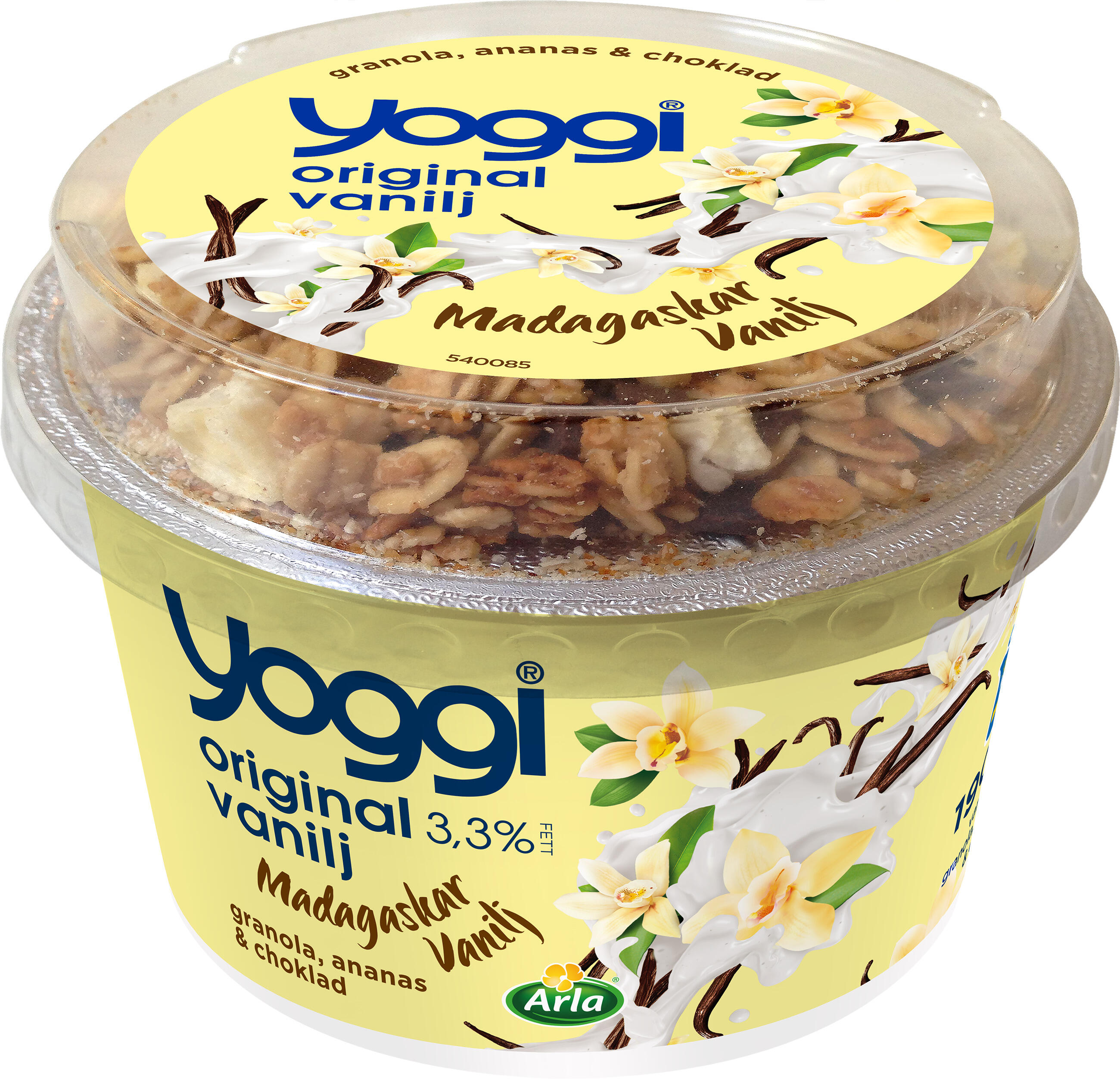 Vanilj Yoghurt med Granola