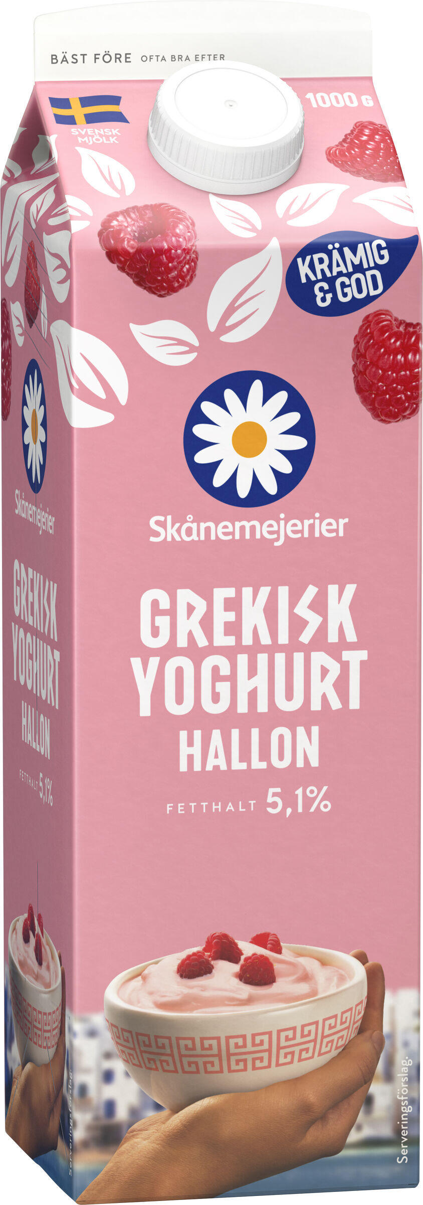 Hallon Grekisk Yoghurt