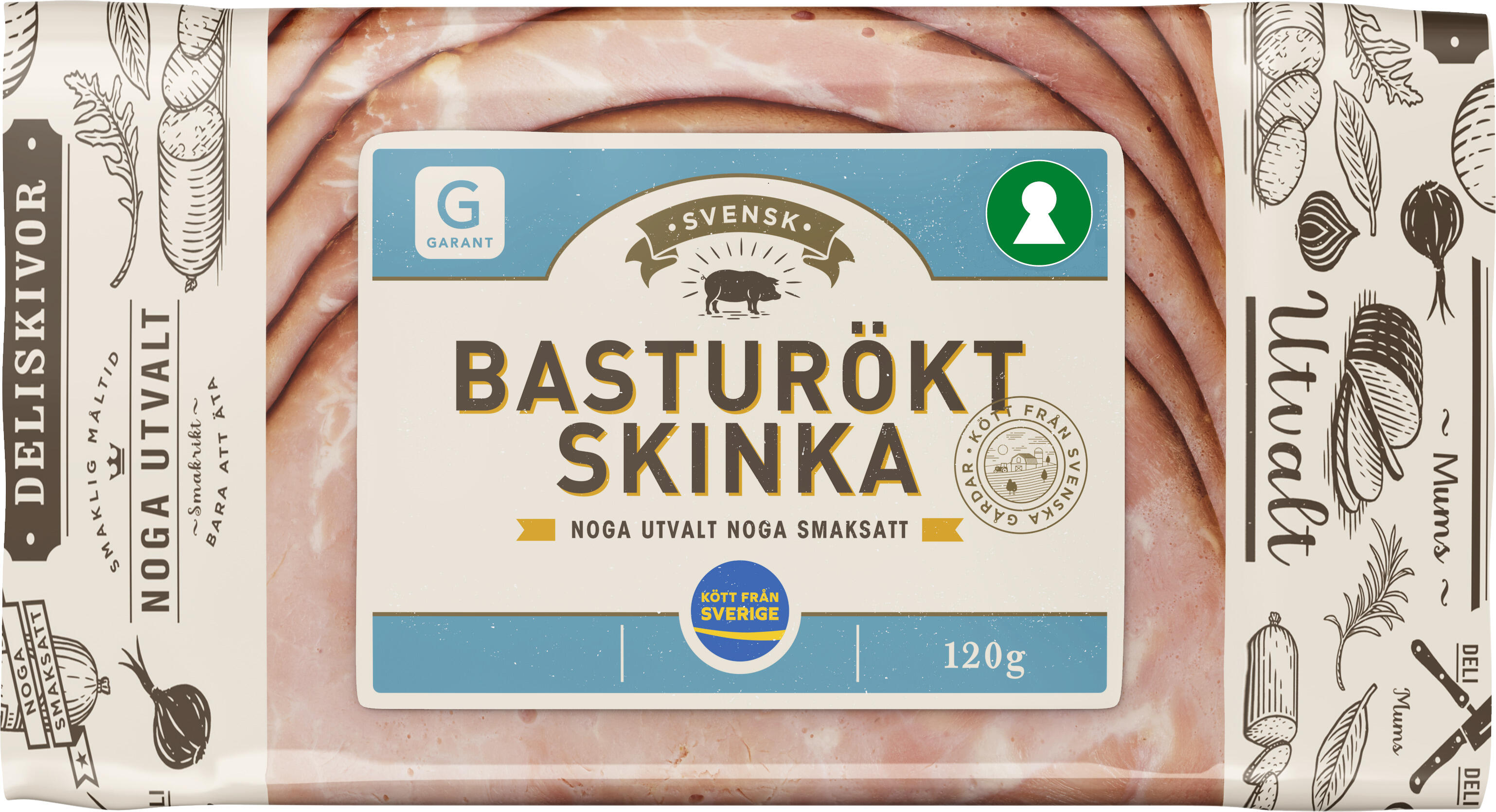 Skinka Basturökt