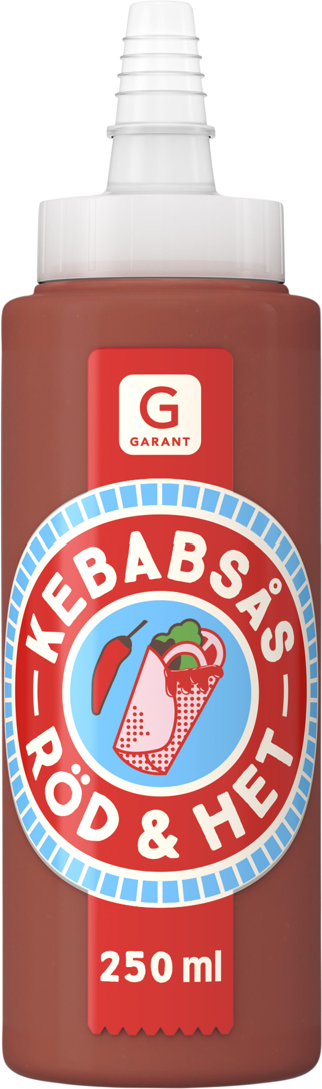 Kebabsås Röd Het