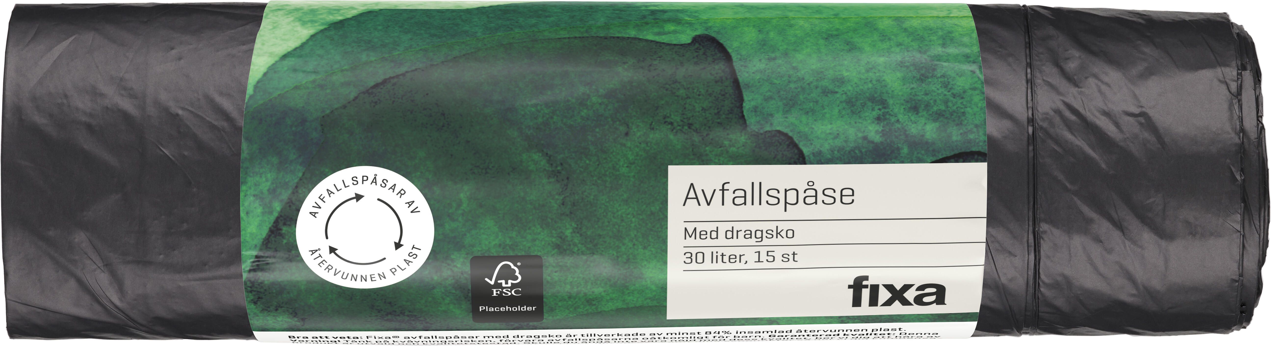 Avfallspåse med Dragsko