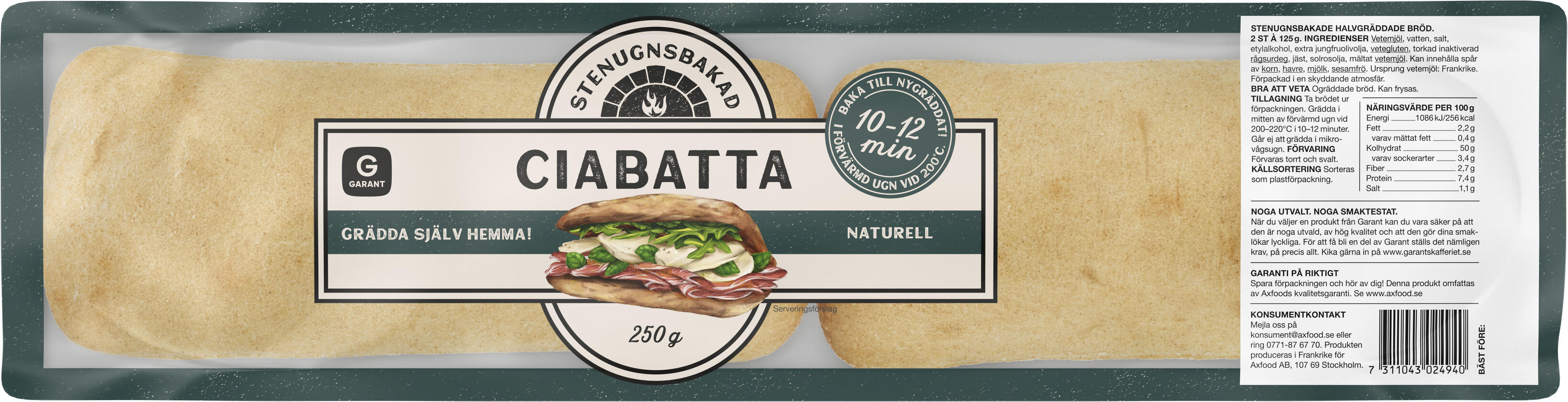 Ciabatta Naturell