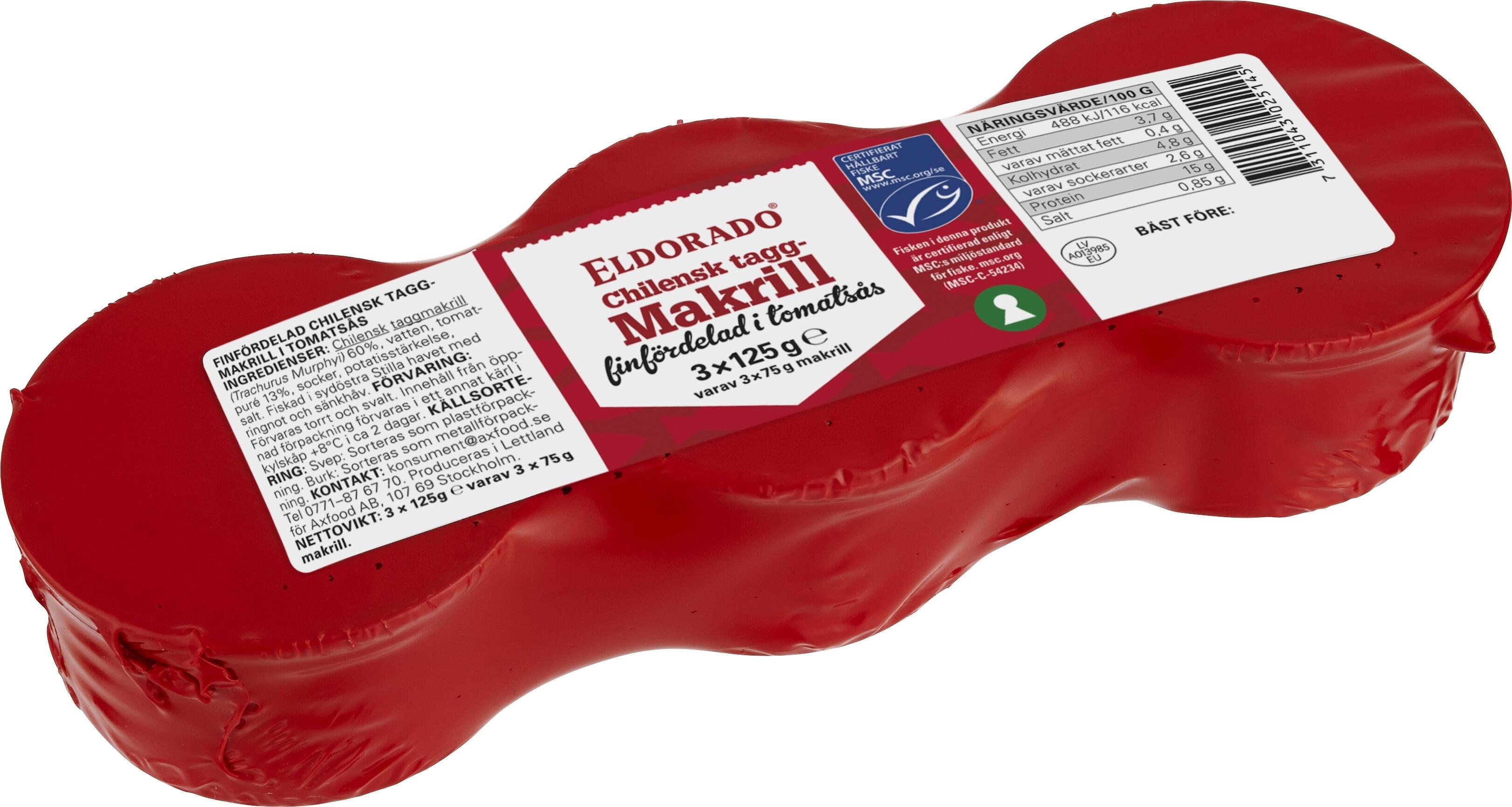Makrillbitar i Tomatsås