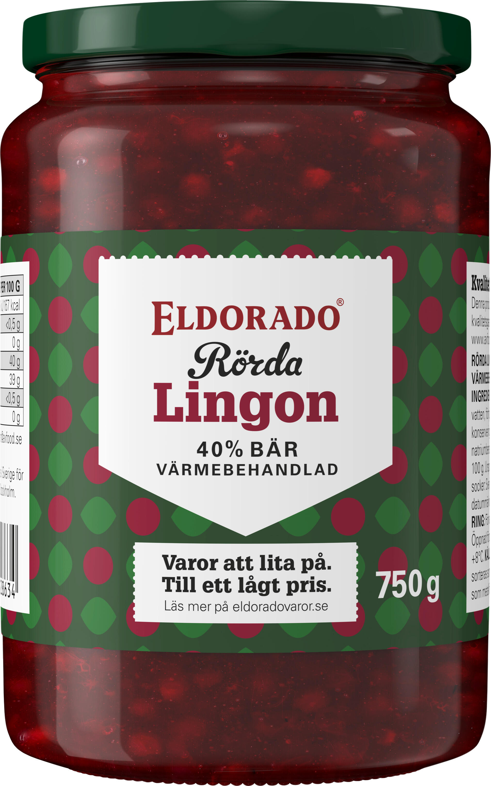 Lingonsylt Rårörd
