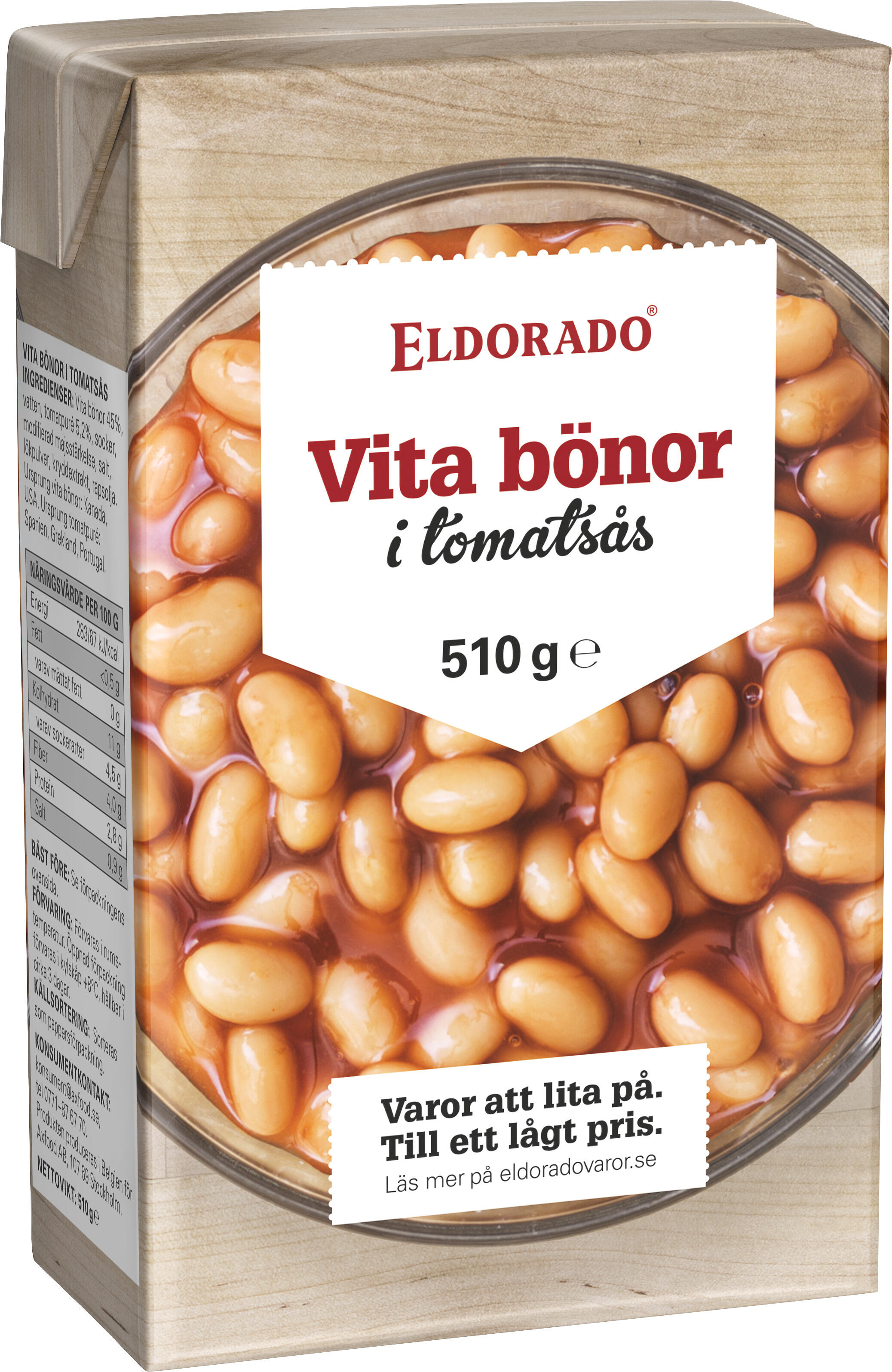 Vita Bönor Tomatsås