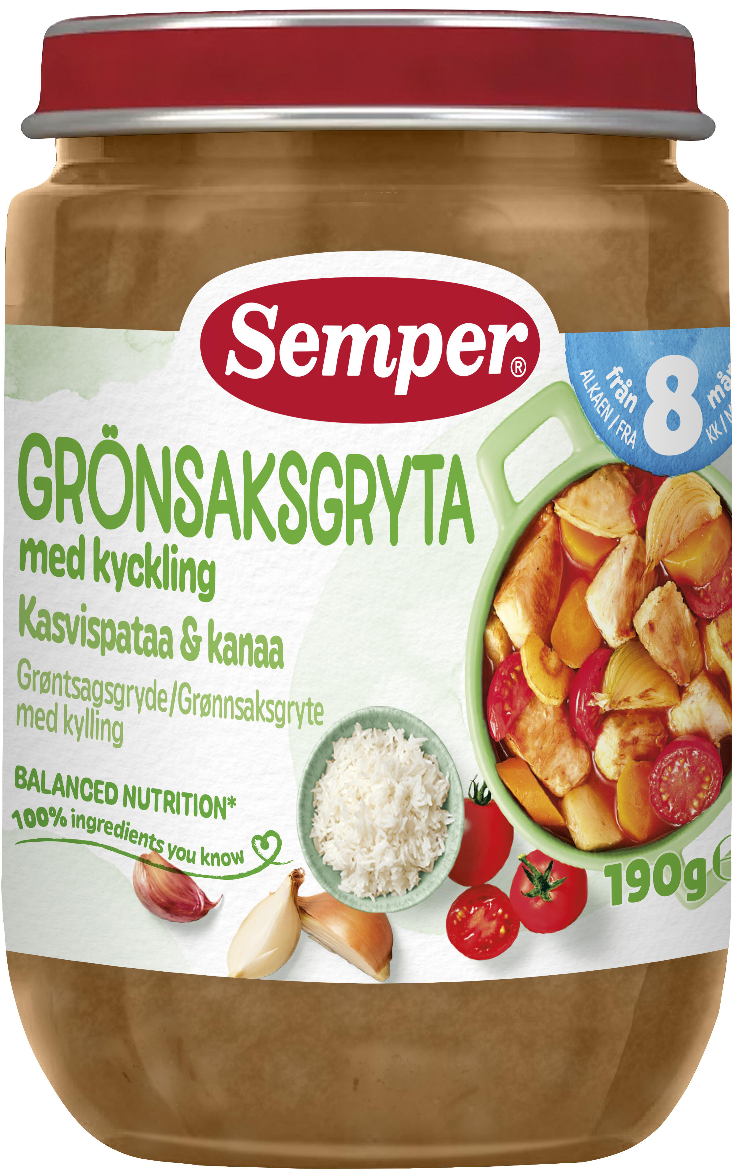 Grönsaksgryta Kyckling & Vitlök