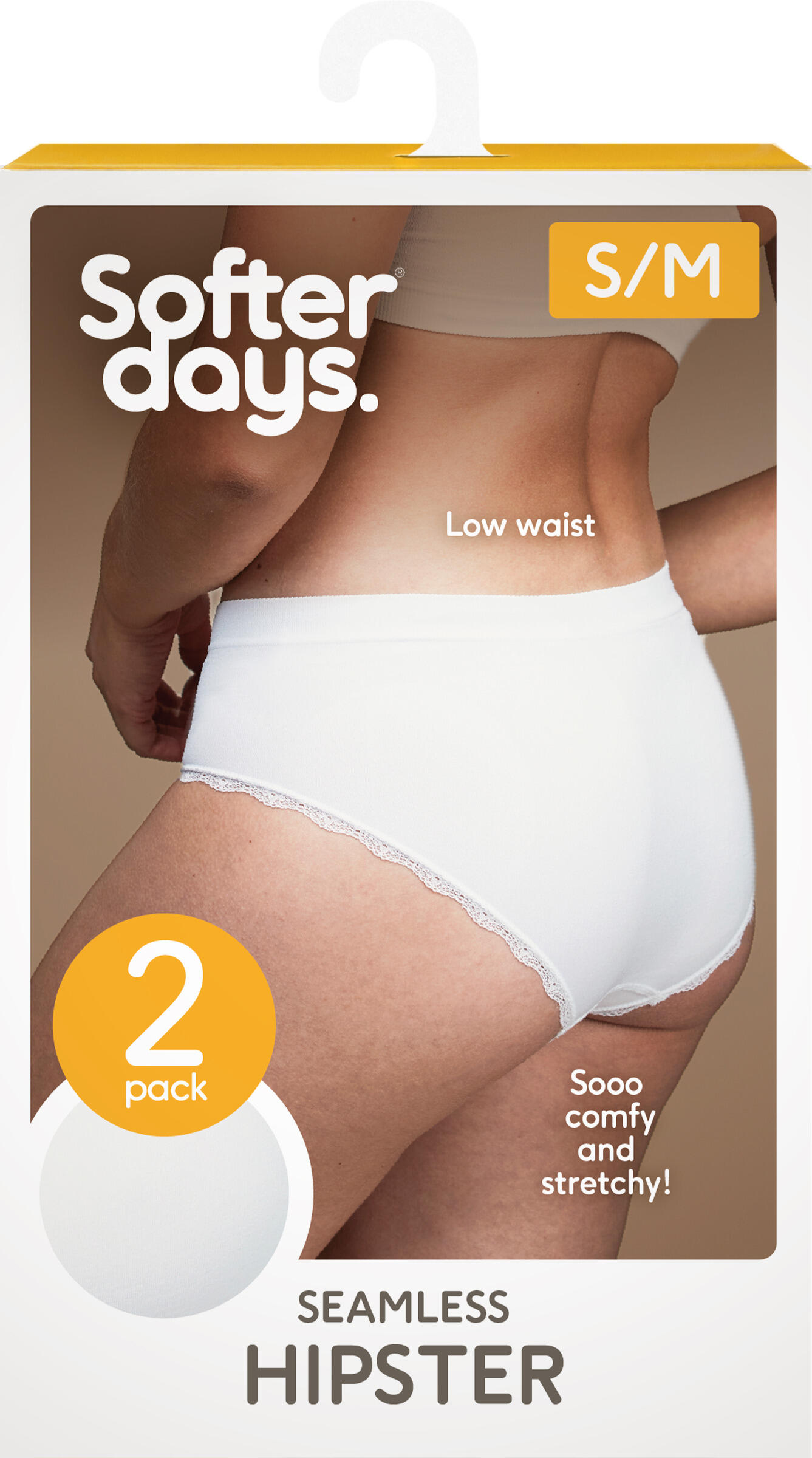 Hipster Seamless Vit Spets