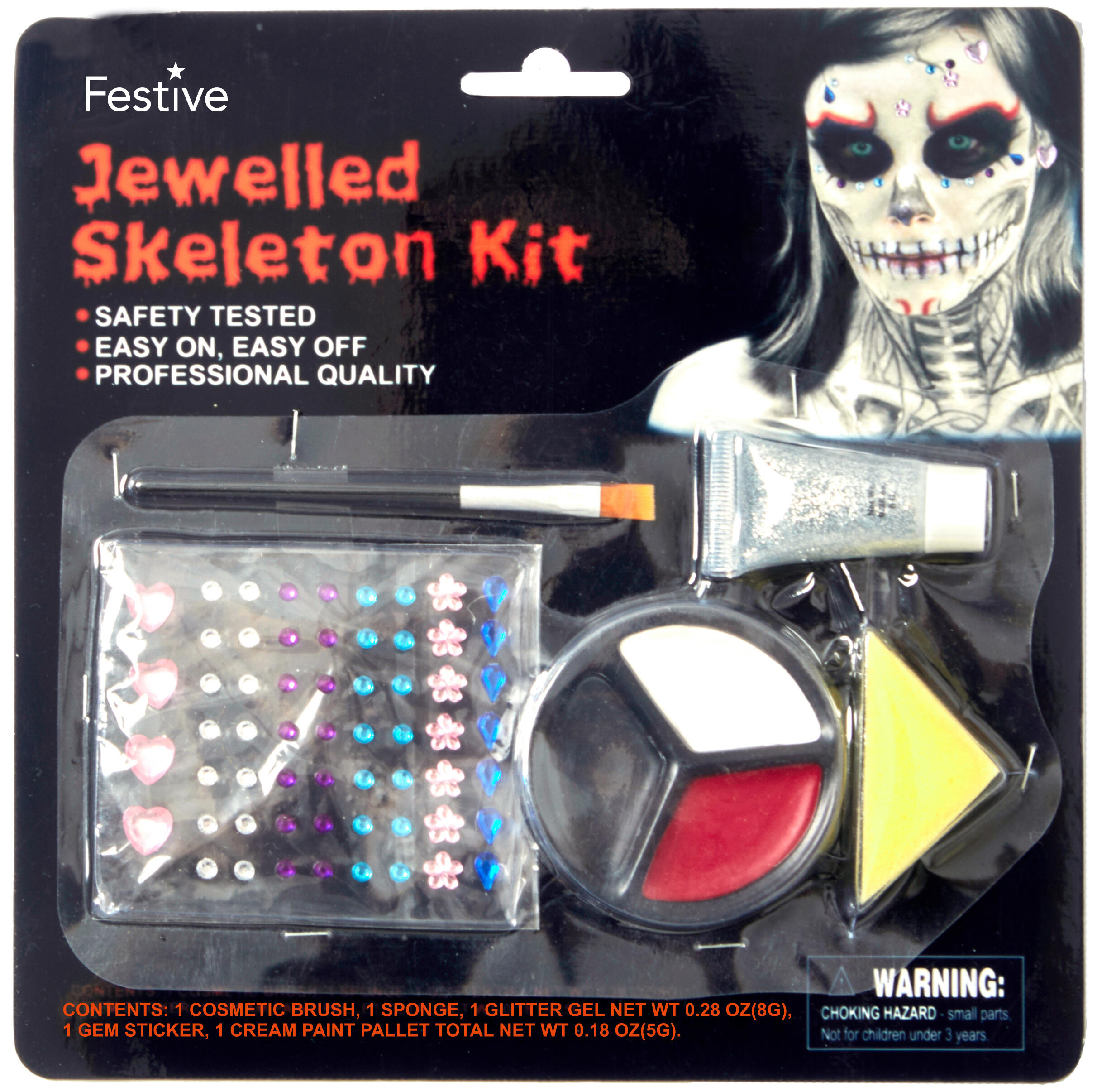 Makeupkit Skelett med Diamant