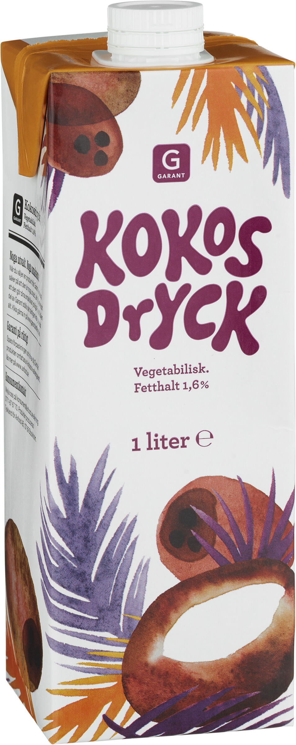 Kokosdryck Vegetabilisk