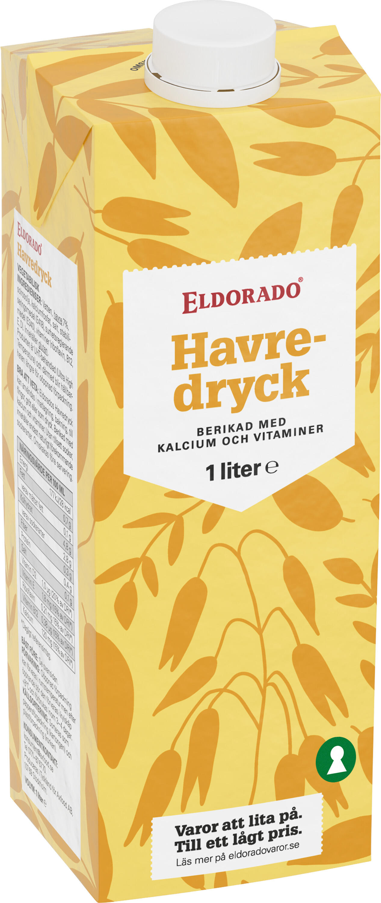 Havredryck Kalcium Vitaminer