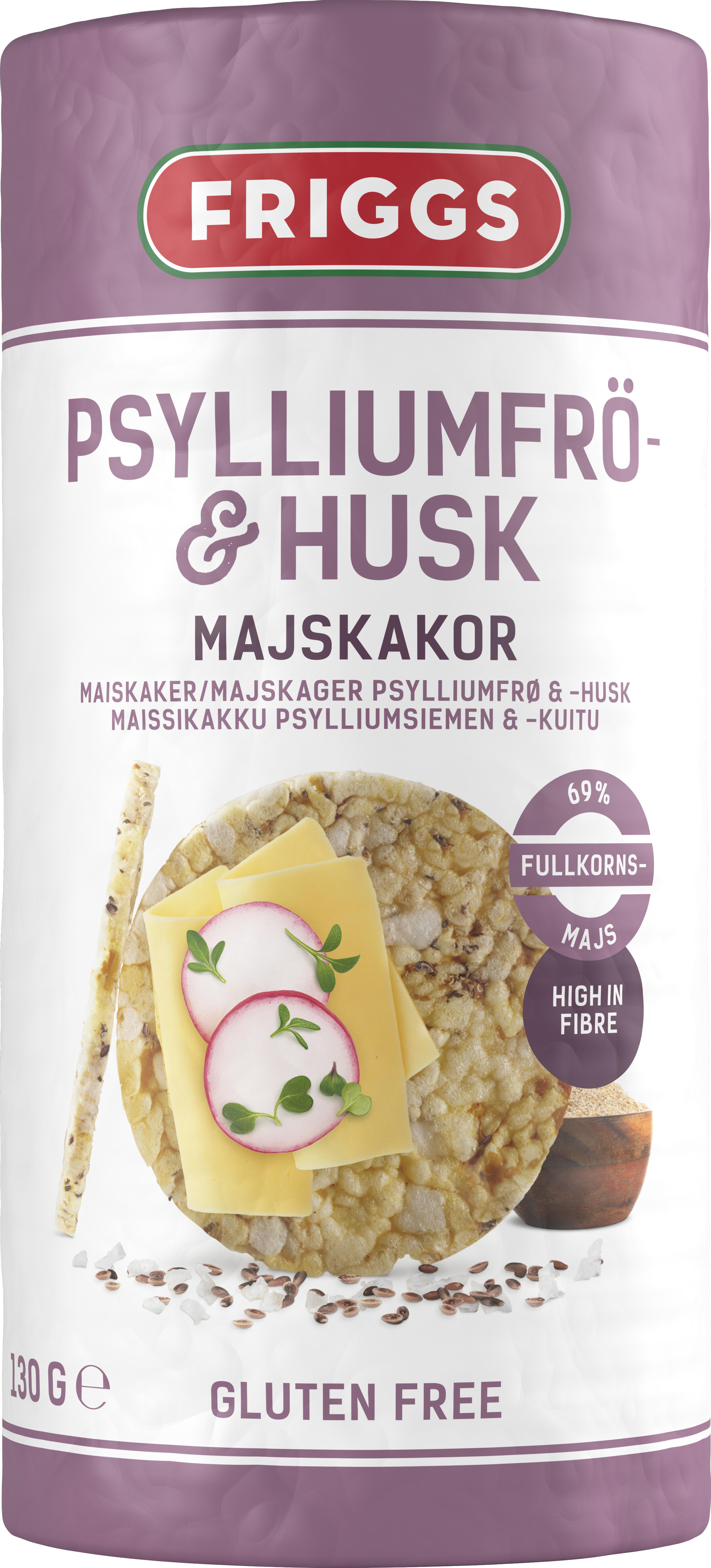 Psylliumf/Husk Majskakor