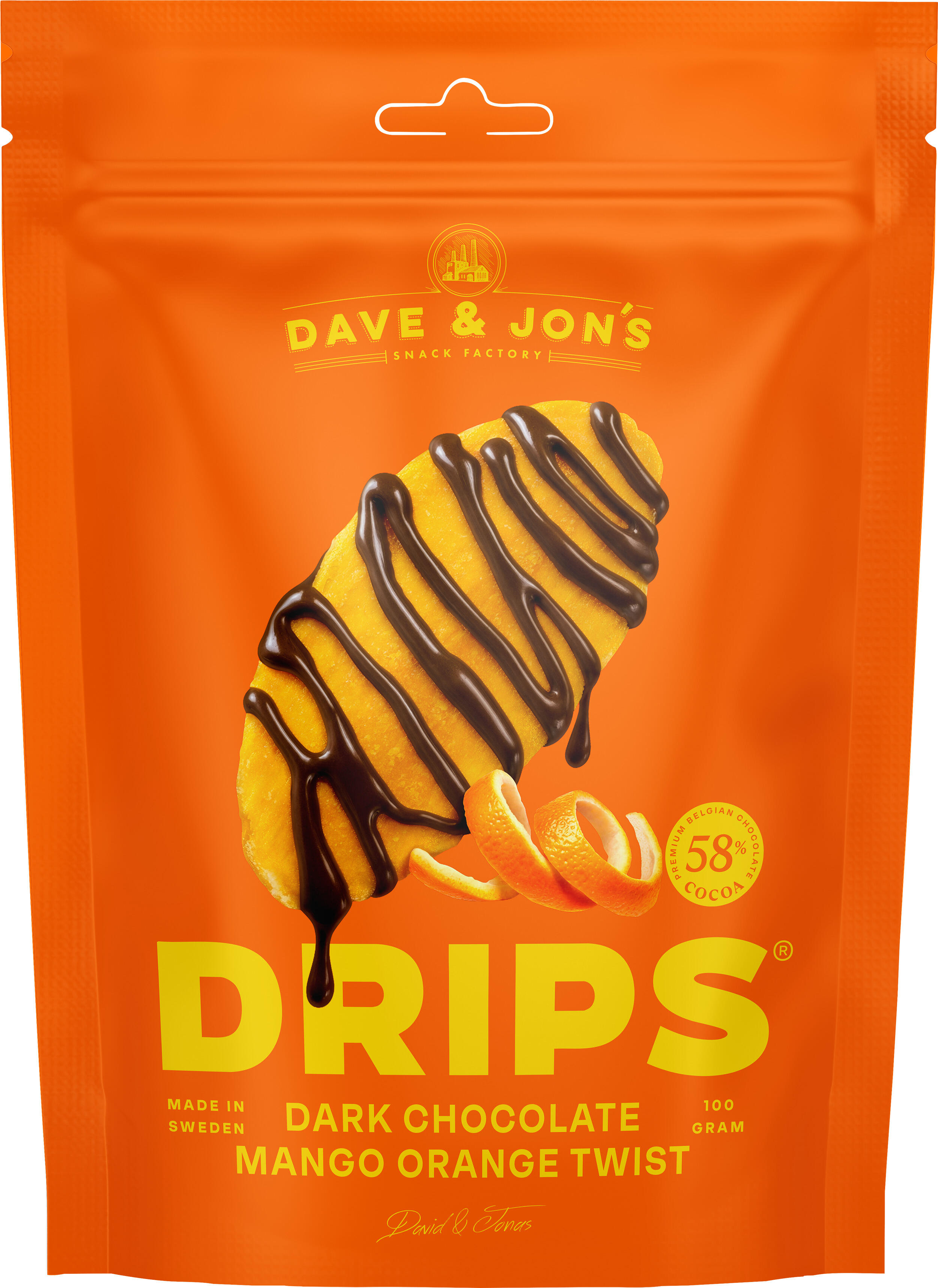 Apelsinsmak i Mörk Choklad Mango