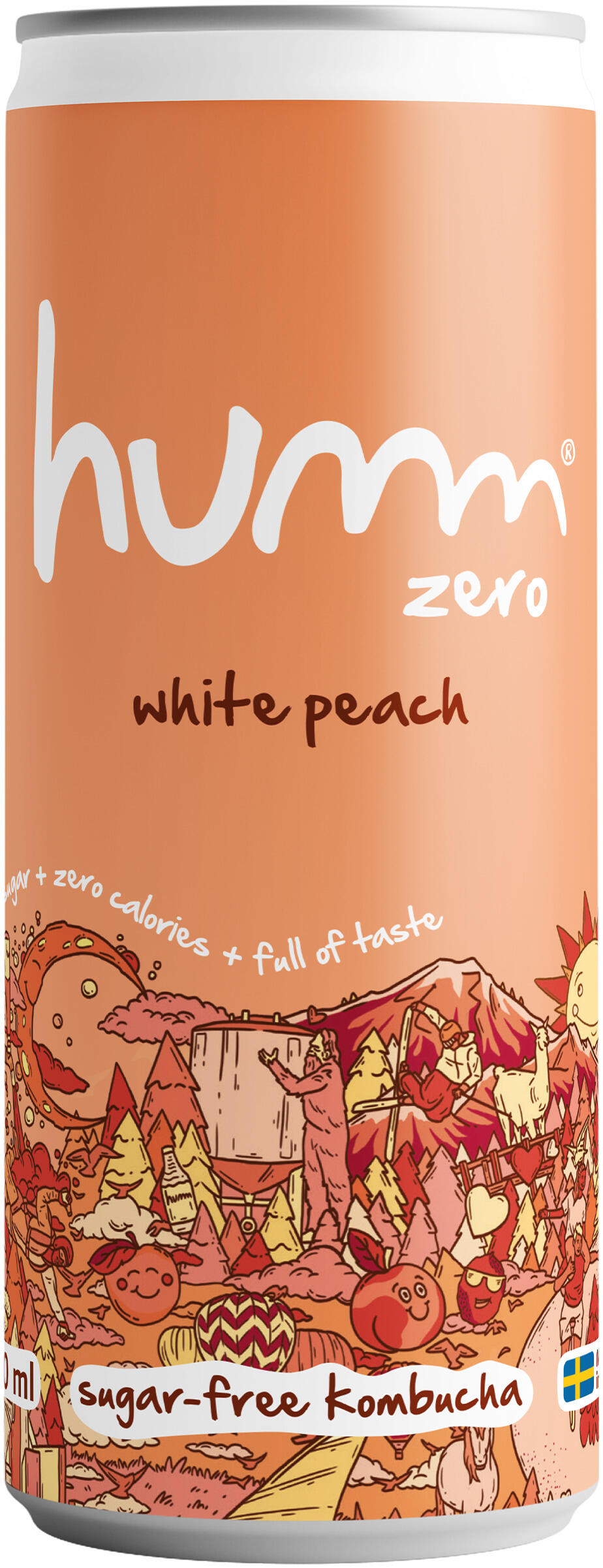 White Peach Probiotic Soda