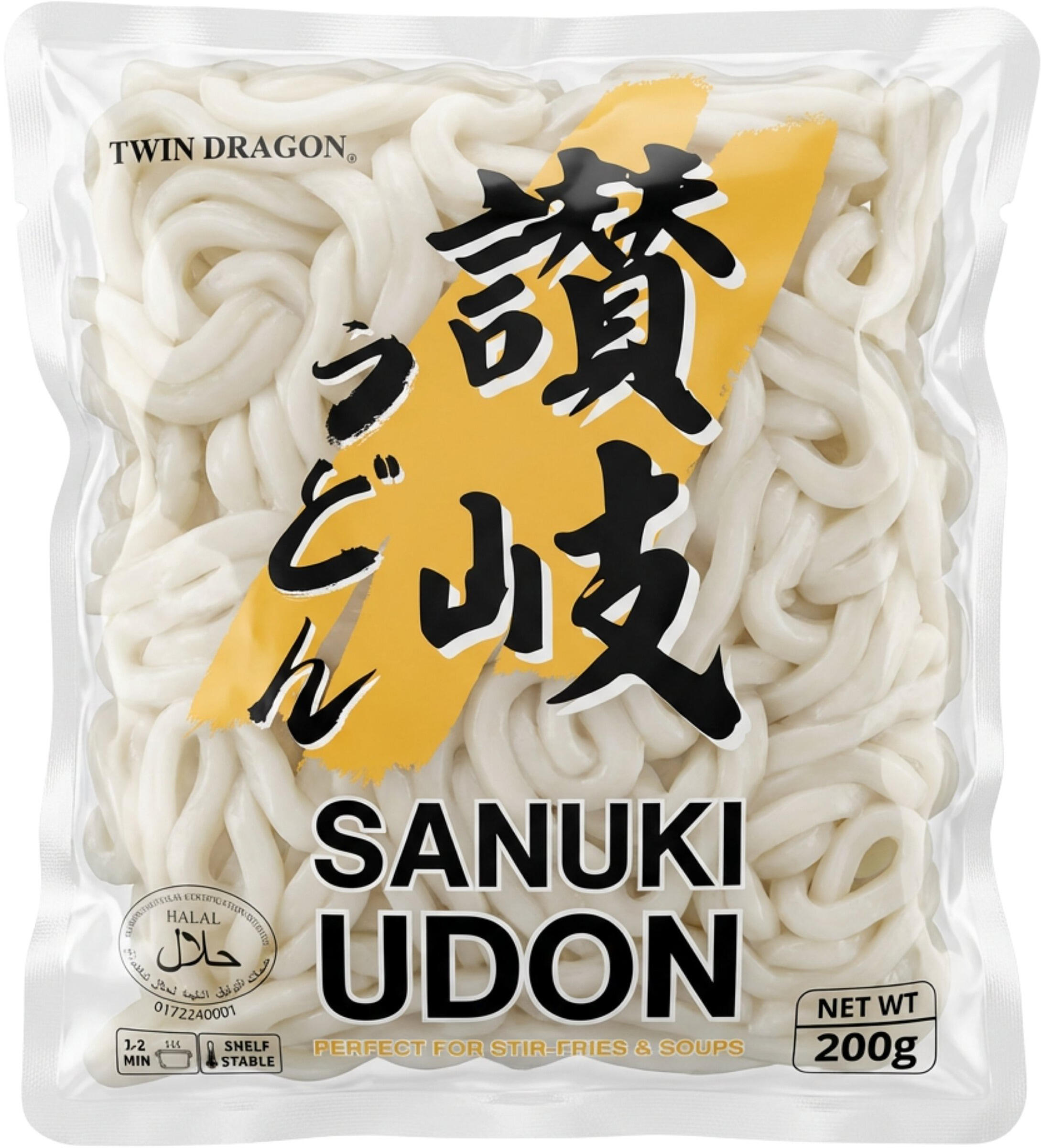 Udonnudlar Färska