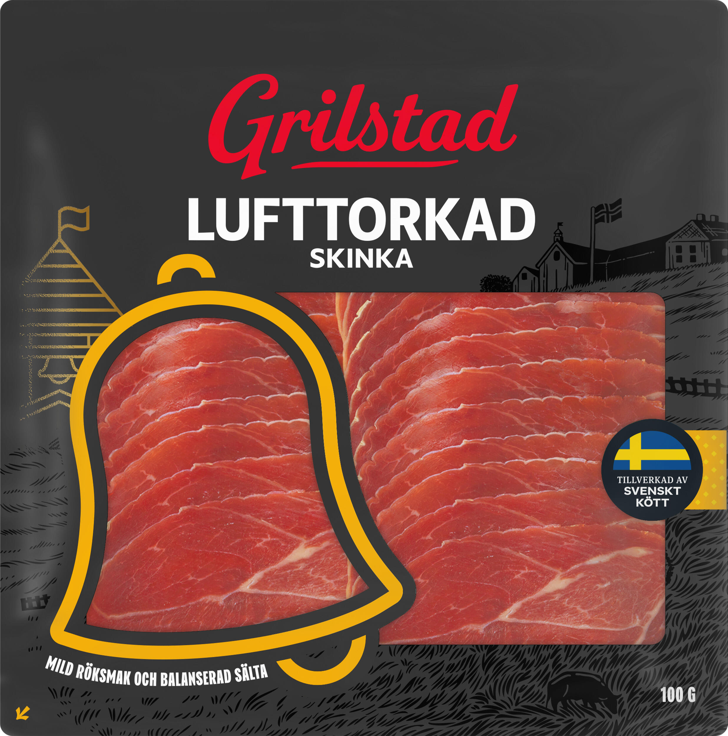 Skinka Lufttorkad