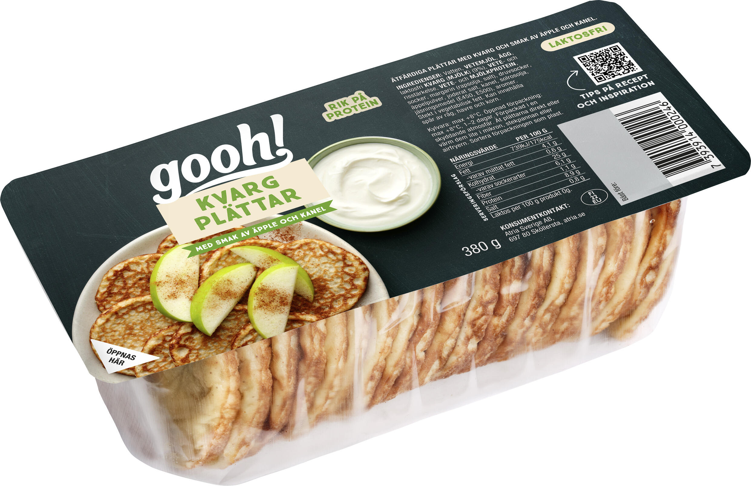 Kvargplättar Äpple/Kanel