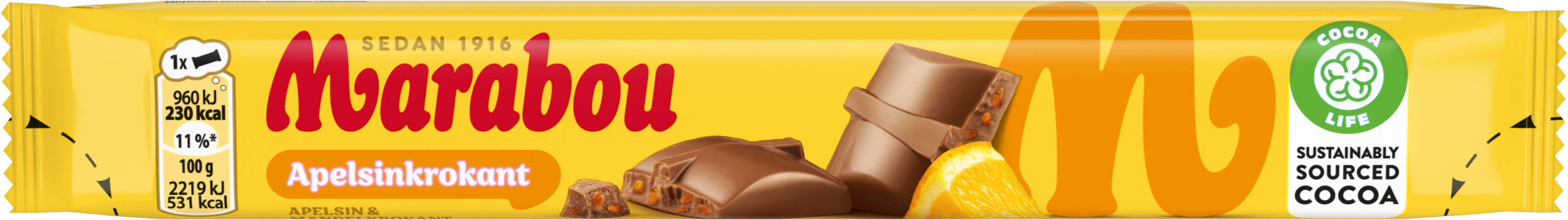 Apelsinkrokant Mjölkchoklad