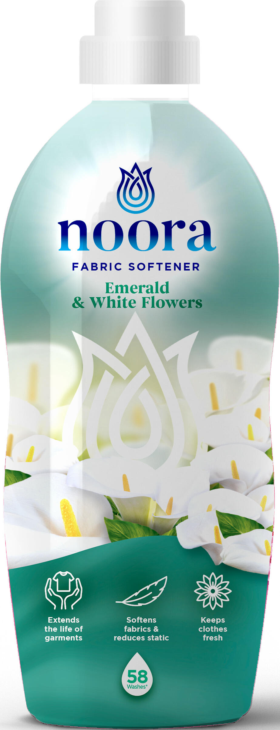 Sköljmedel Emerald/White Flowers