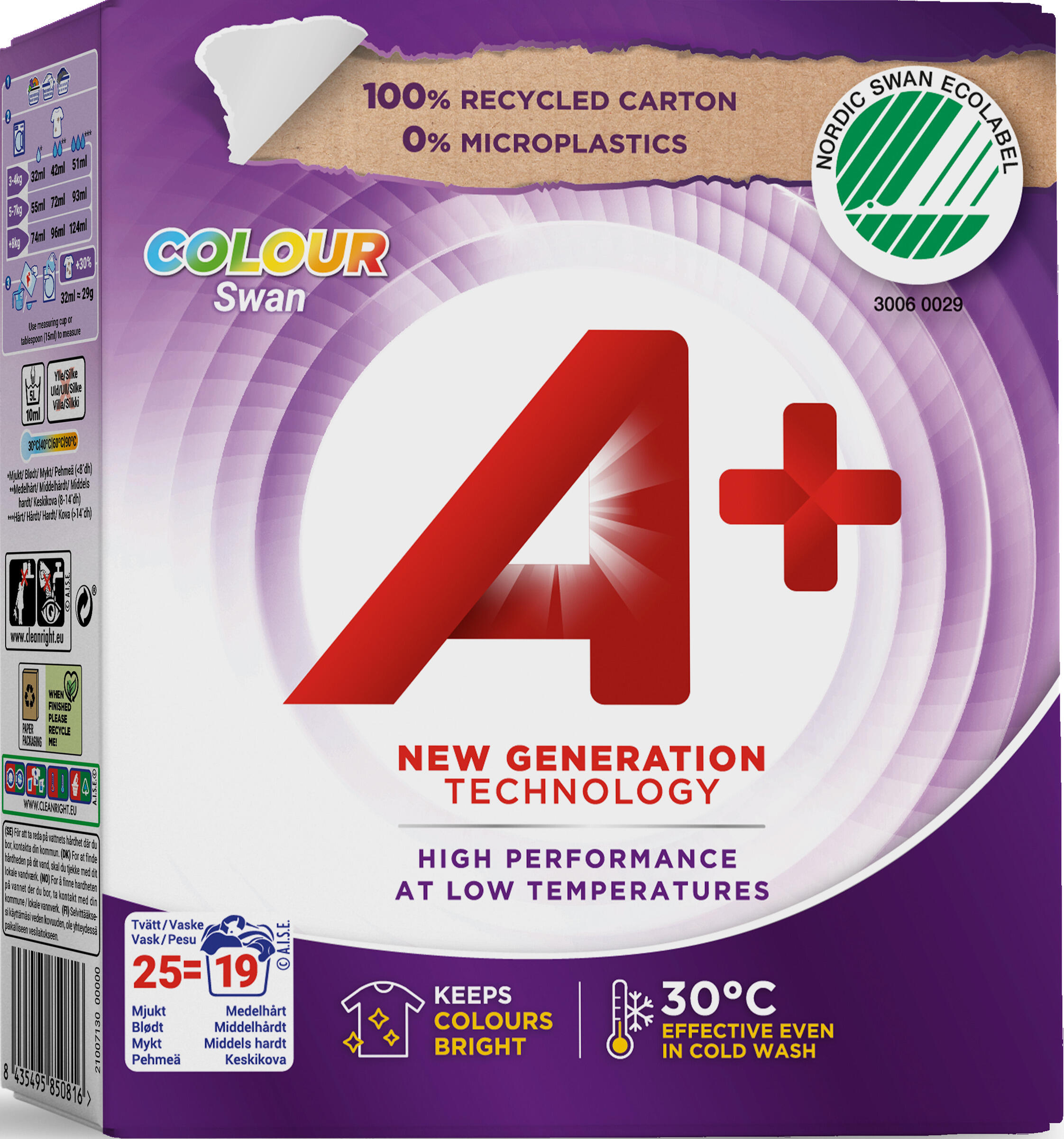 Tvättmedel Pulver Kulör