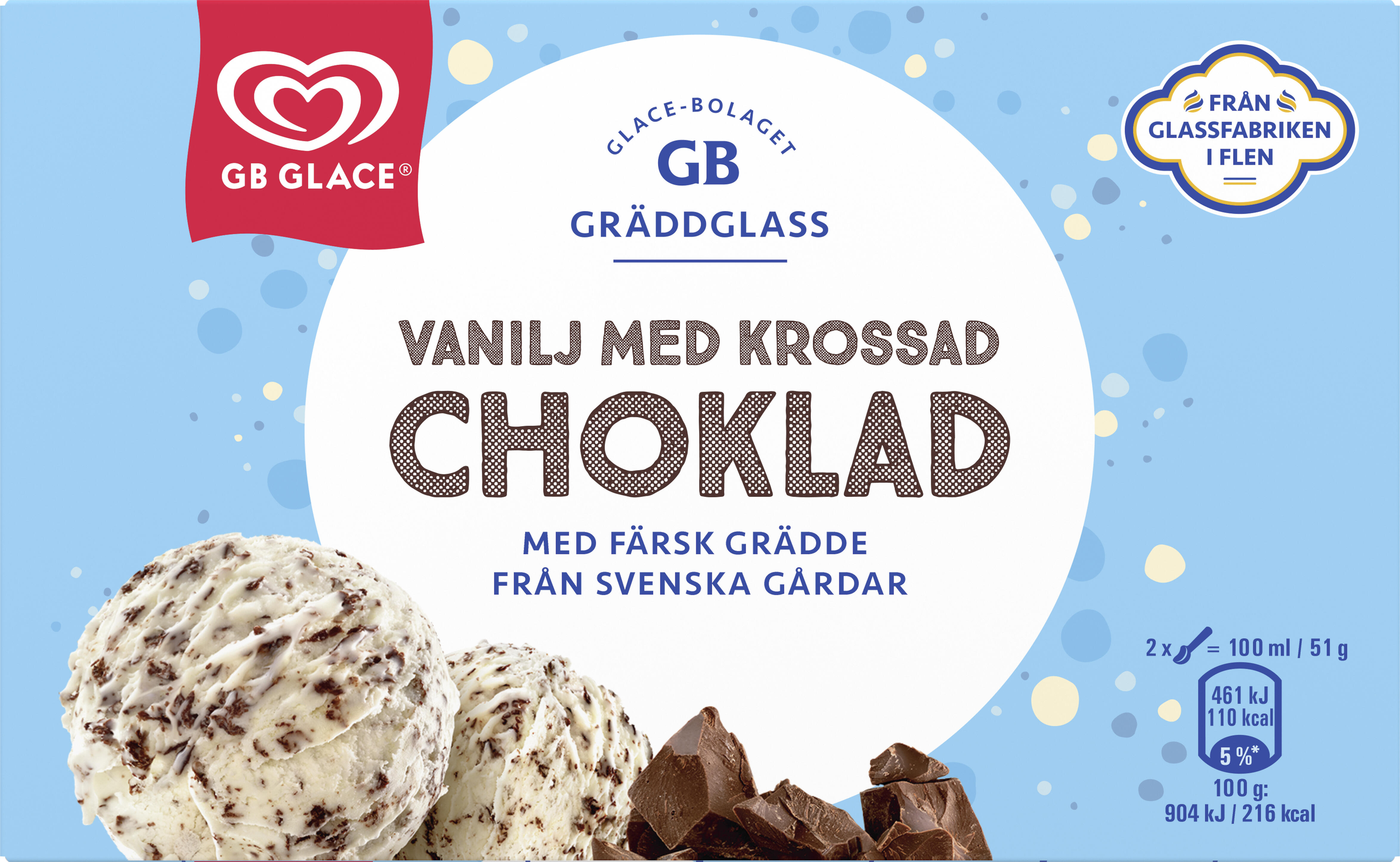 Vanilj Krossad Choklad