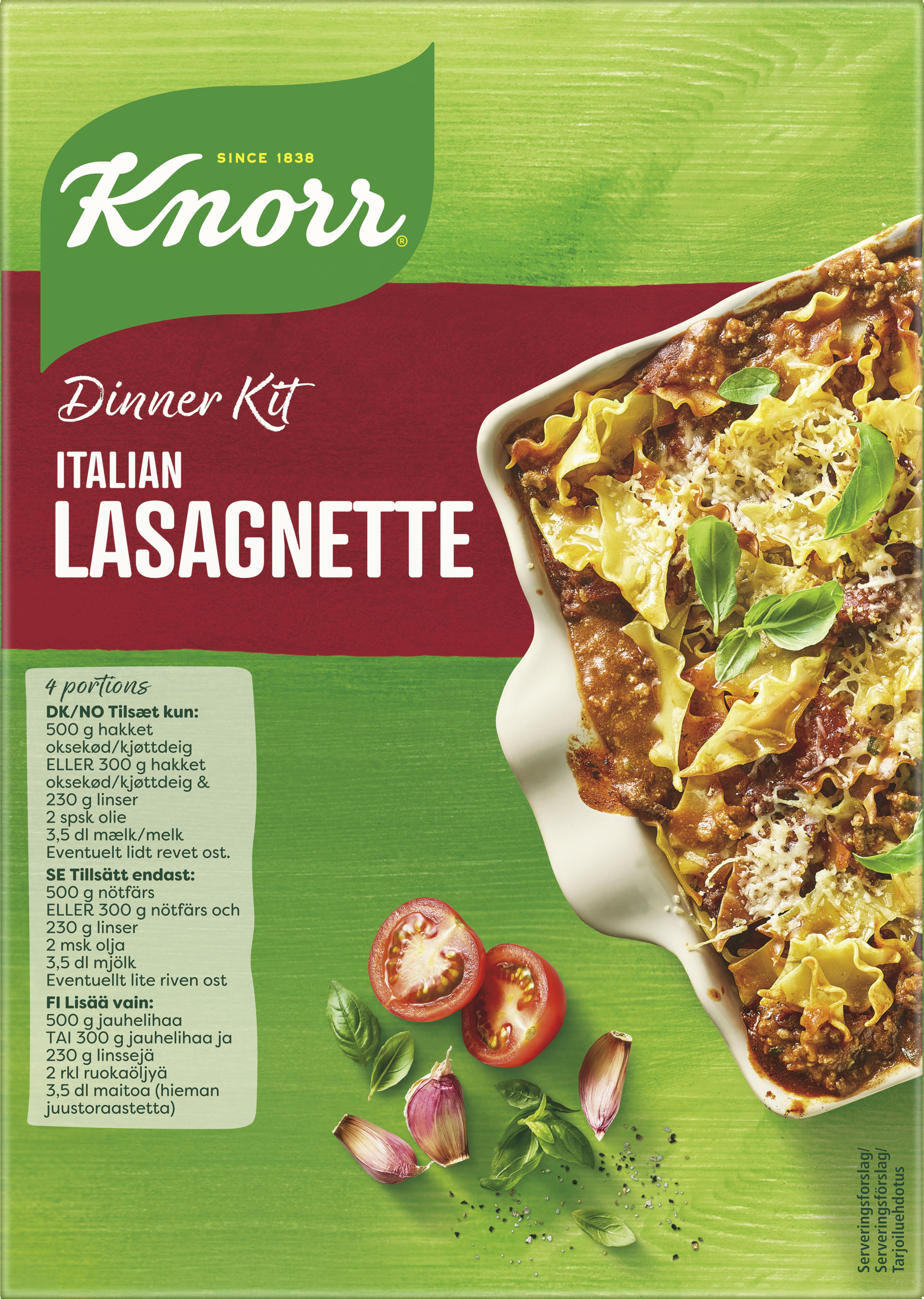 Lasagnette Italian Dinnerkit