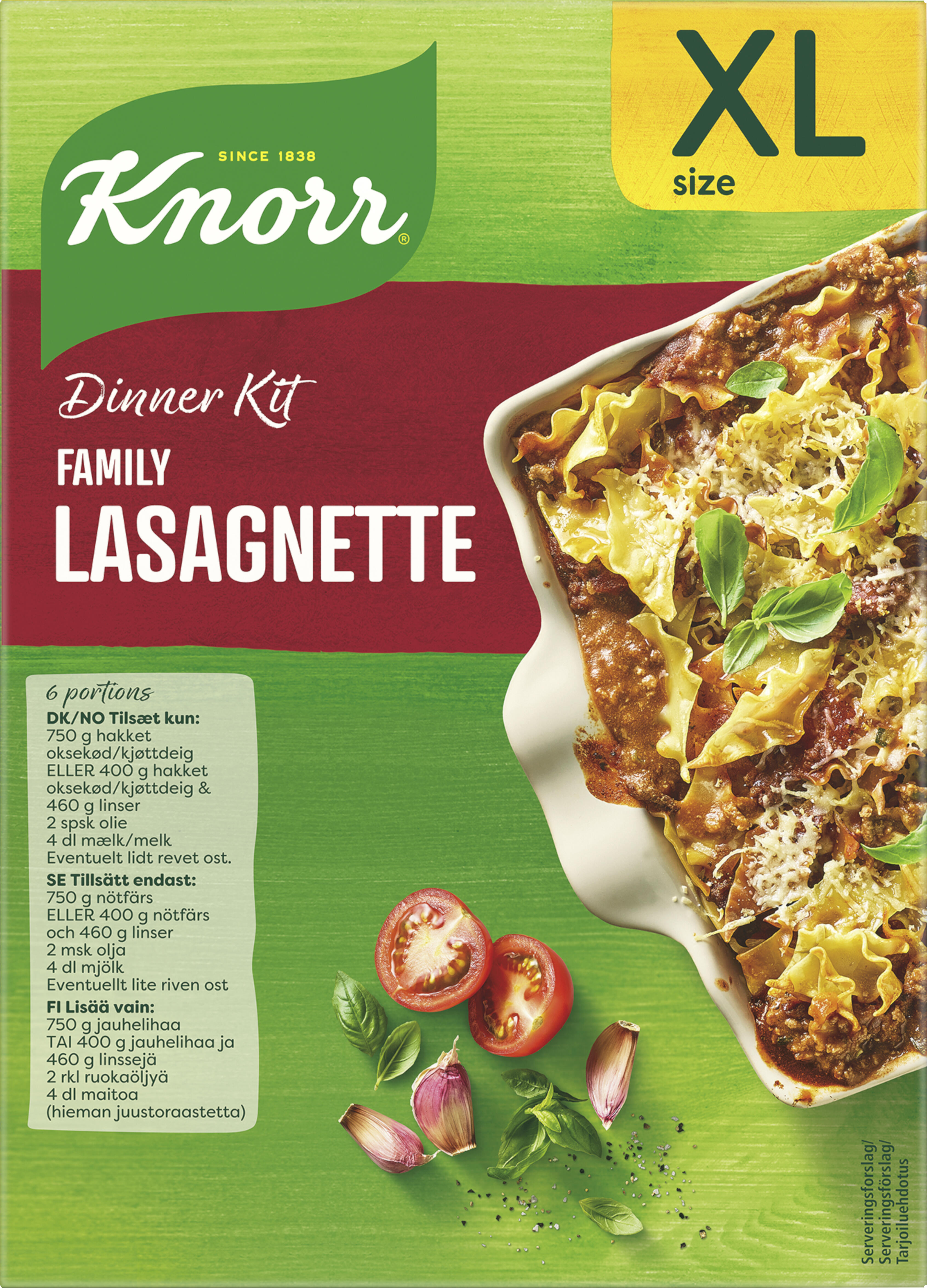 Lasagnette Family Dinnerkit